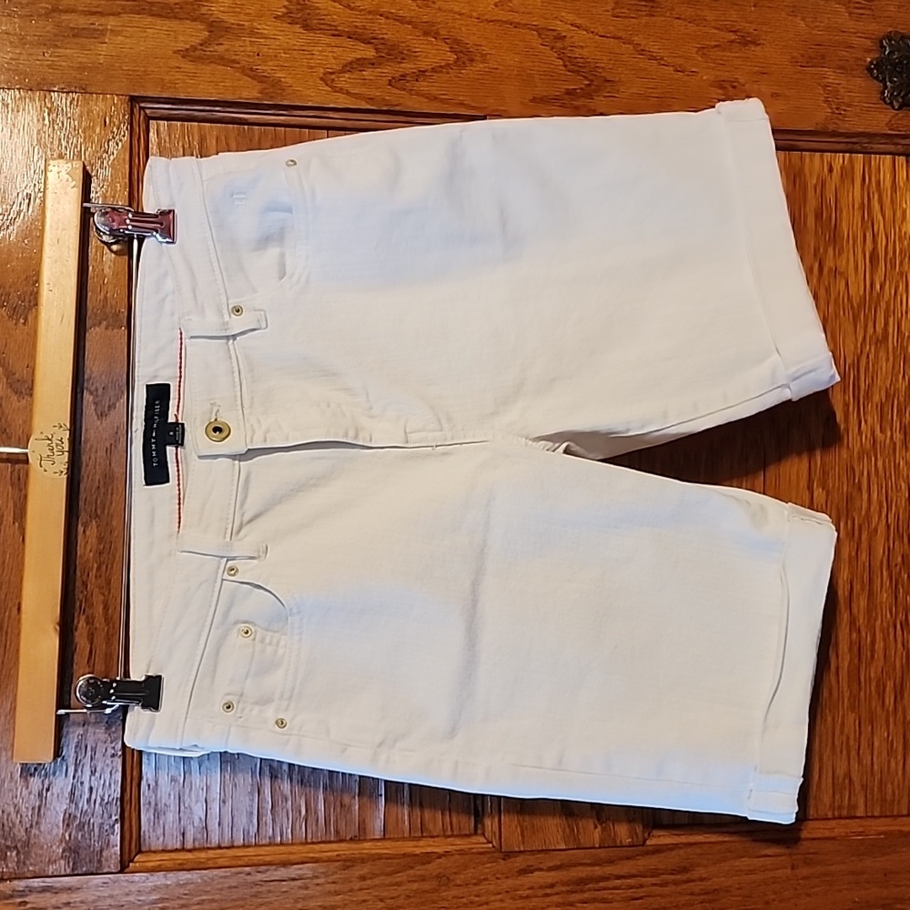 Tommy Hilfiger white jean shorts